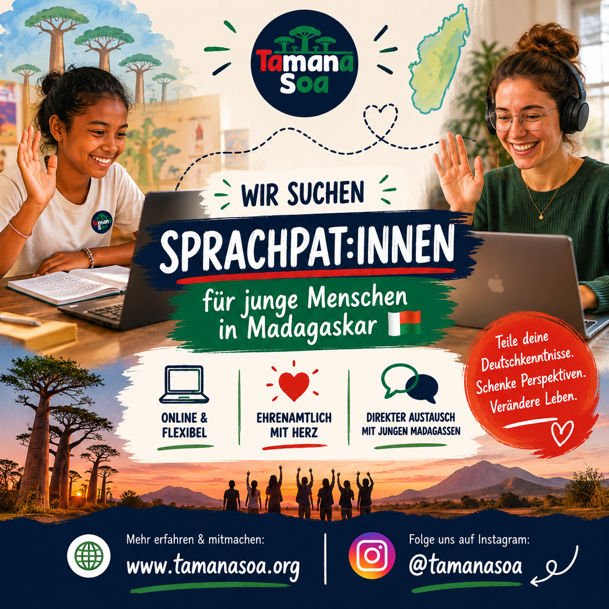 Wir suchen dringend Sprachpaten